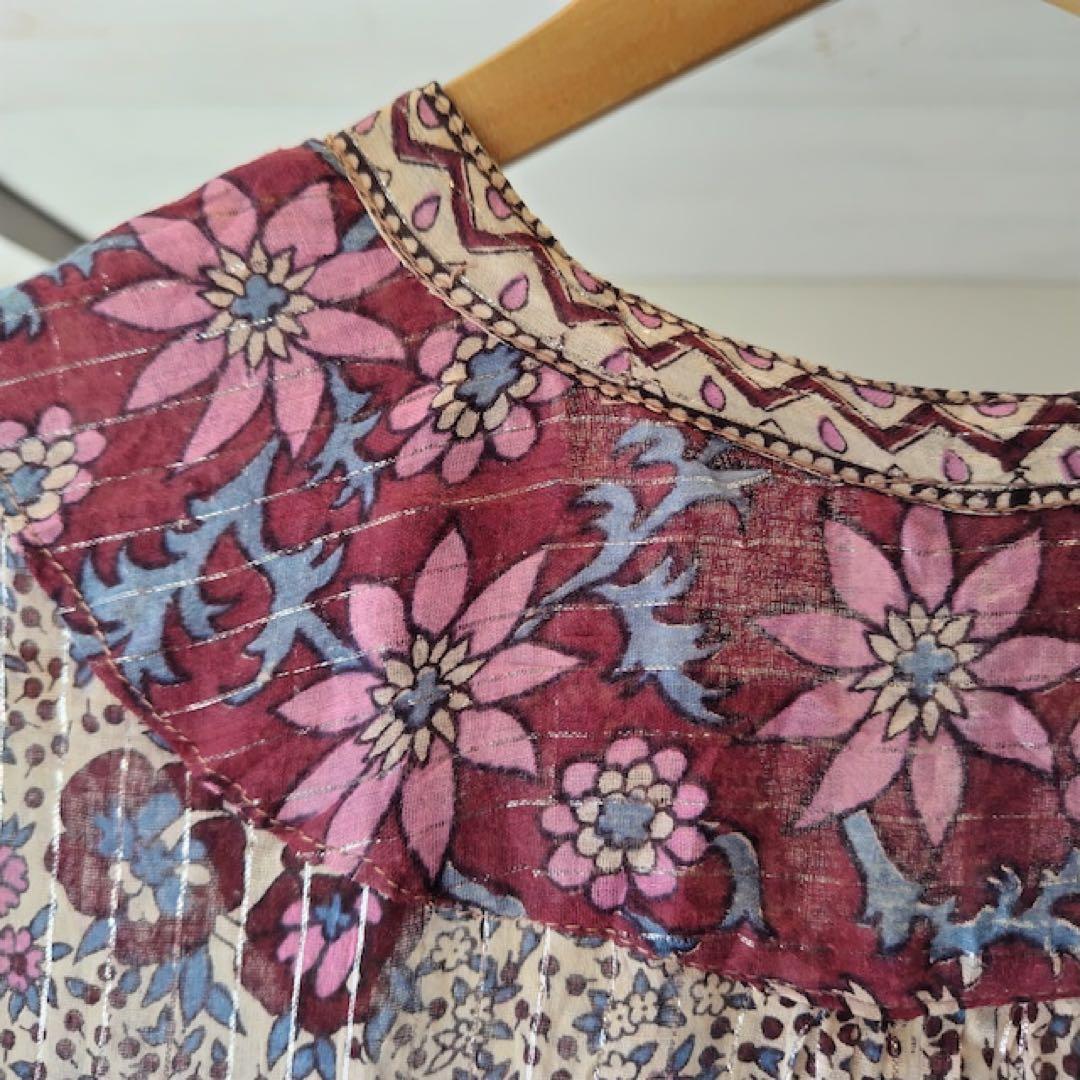 古着屋ロングビーチ購入⭐︎インド綿ワンピース