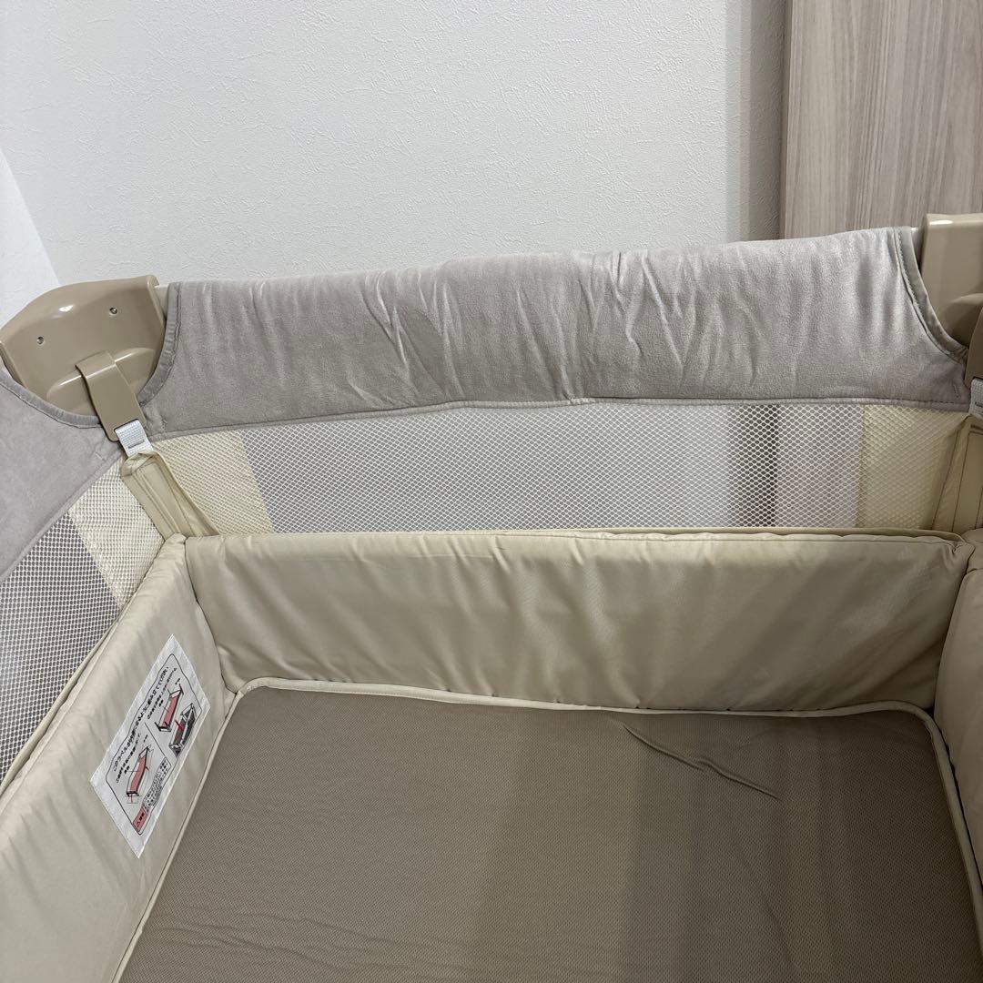 Aprica ココネルエアープラス ベビーベッド ホワイトベージュ