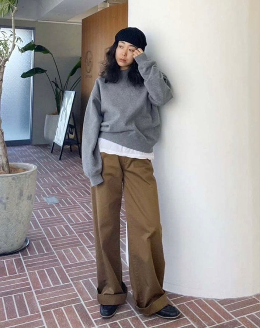 Searoomlynn ハイウエストLOOSEデニムトラウザー ブランジュチノ