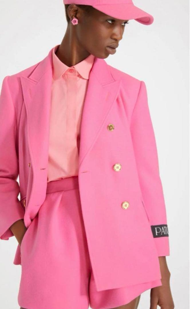 PATOU レスポンシブルウール＆カシミア テーラードショートパンツ