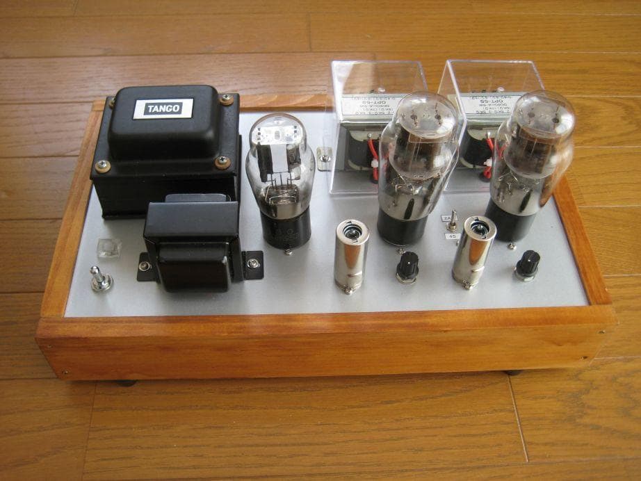 真空管アンプ４５・２Ａ３兼用シングル・アンプ / 出力管は２Ａ３付（自作品）