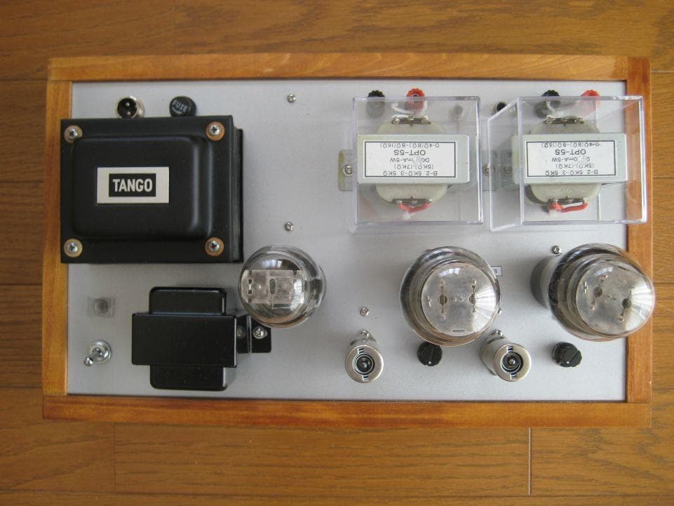 真空管アンプ４５・２Ａ３兼用シングル・アンプ / 出力管は２Ａ３付（自作品）