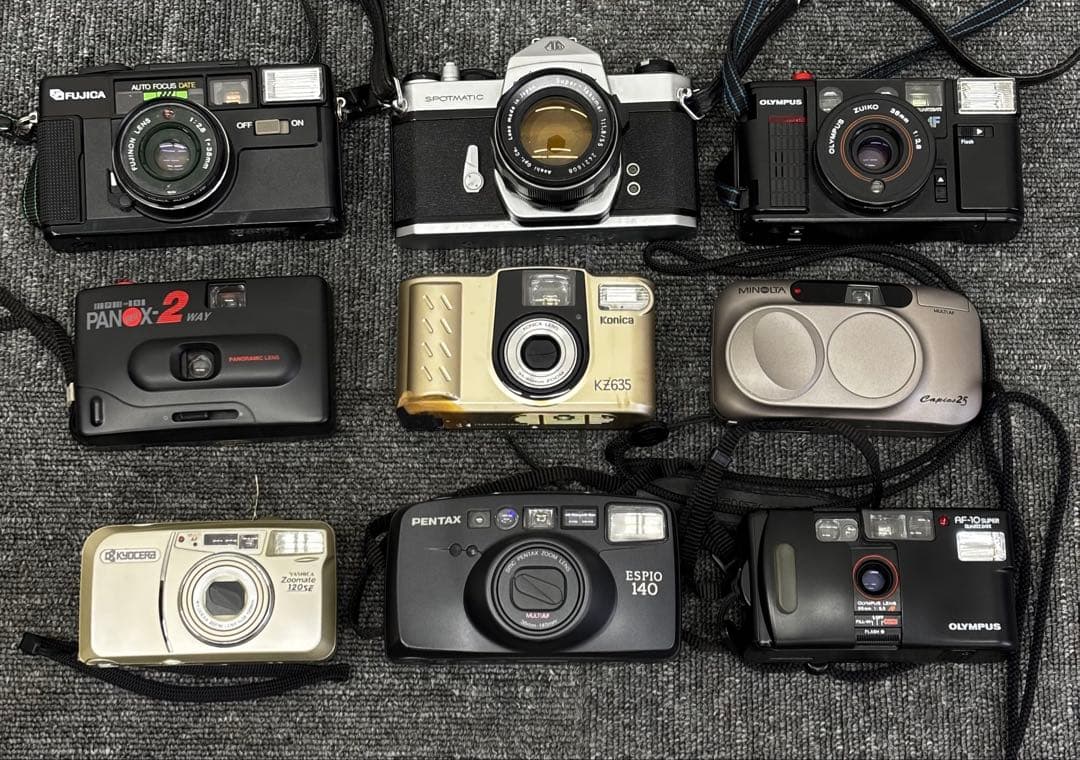 フィルムカメラセット FUJICA OLYMPUS PENTAX 9点おまとめ