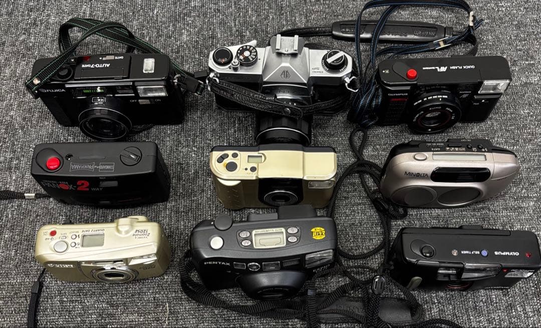 フィルムカメラセット FUJICA OLYMPUS PENTAX 9点おまとめ