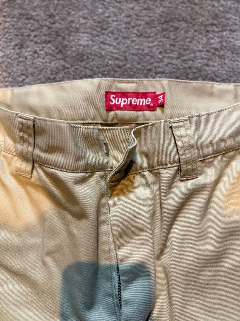 Supreme ベージュ チノパン