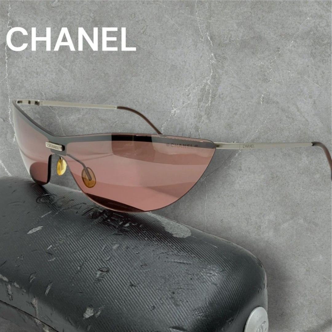CHANEL シャネル サングラス アイウェア リムレス　ココマーク ケース付