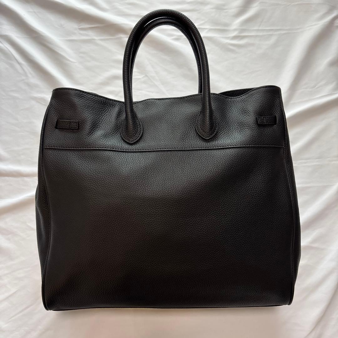 ROPE ロペ【A4対応】リアルレザーナローベルトトートバッグ ブラック