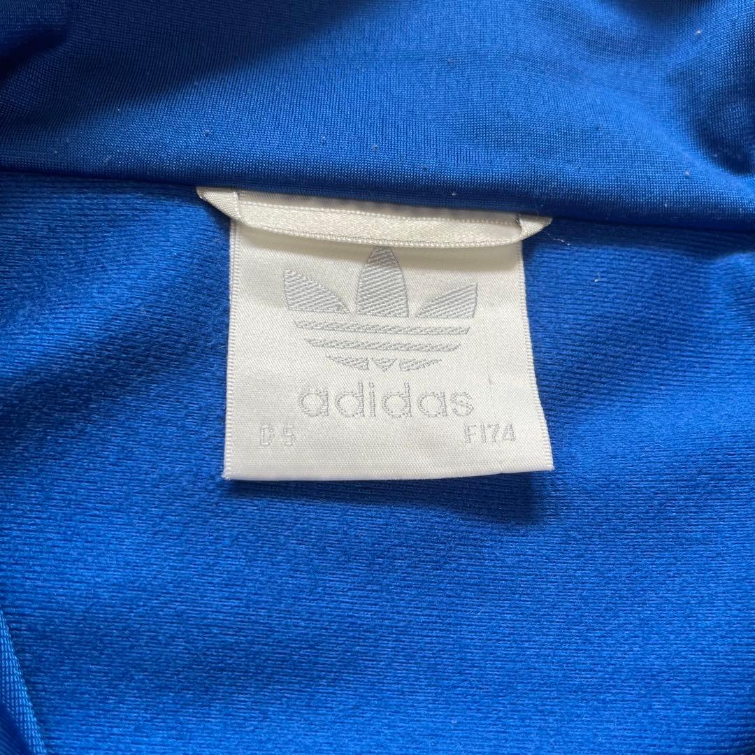 【人気モデル】adidas トラックジャケット ブルー XL 80s 青
