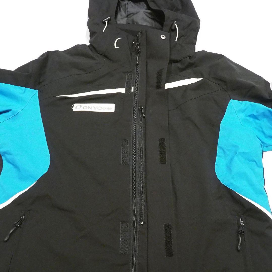 【美品】ONYONE スキーウェア ジャケット 2way フード XL ロゴ