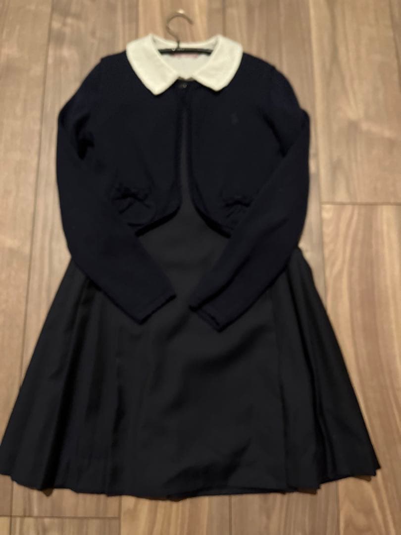 ラルフローレン　ジャンパースカート、カーディガン　120 卒園、発表会