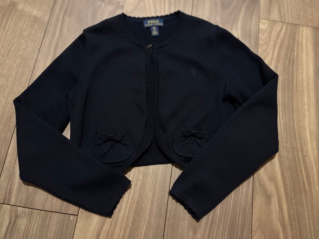 ラルフローレン　ジャンパースカート、カーディガン　120 卒園、発表会