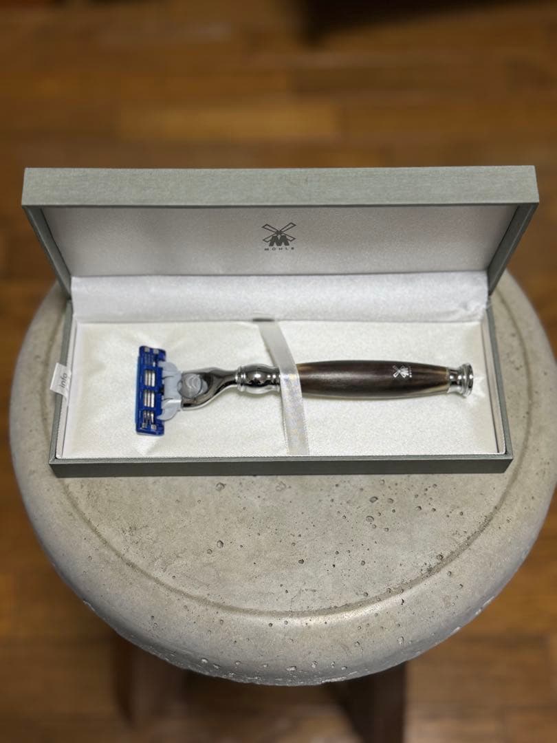 廃番 激レア ミューレ かみそり マッハ3 ジェニュインホーン 替刃付 カミソリ