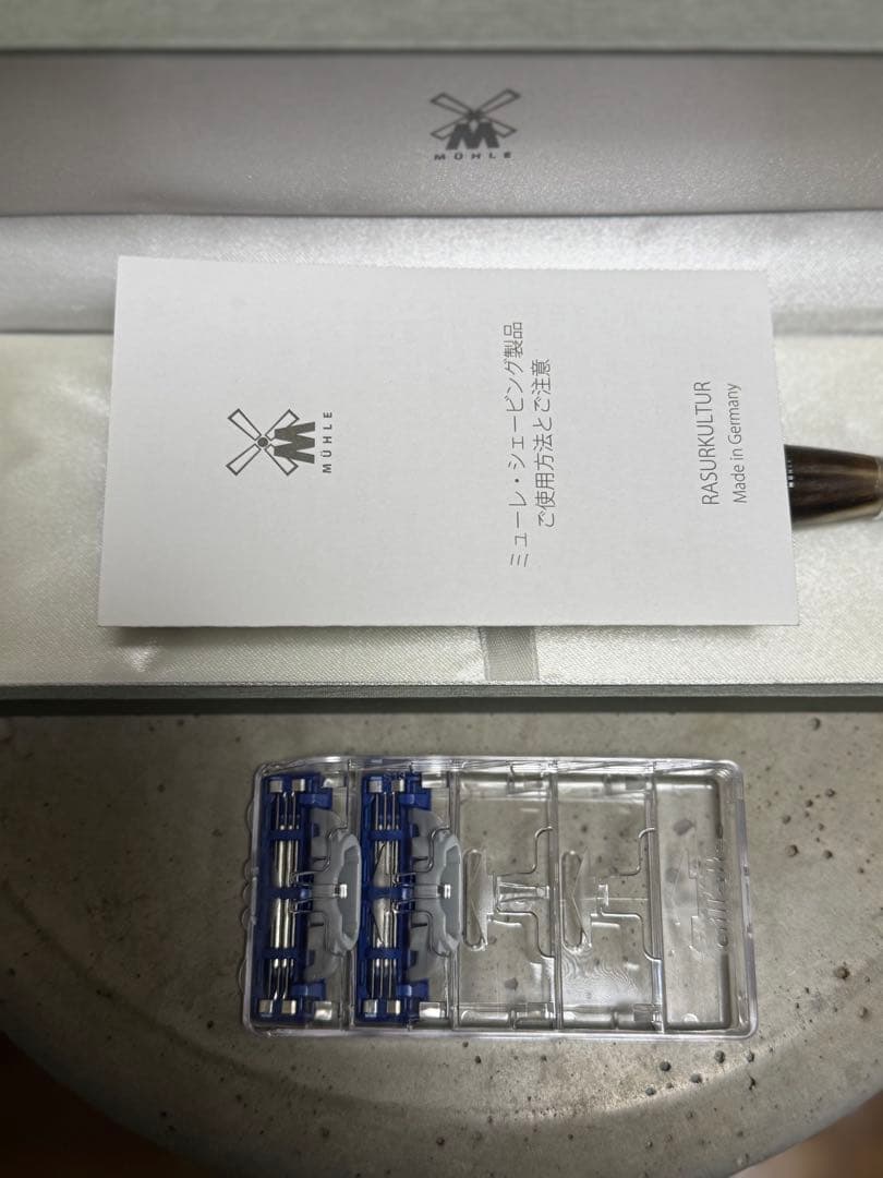 廃番 激レア ミューレ かみそり マッハ3 ジェニュインホーン 替刃付 カミソリ