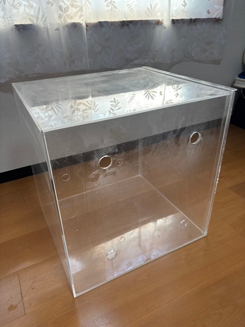 【よくやきコーテル】 アクリル工房製　鳥かご防音ケース おかもち式