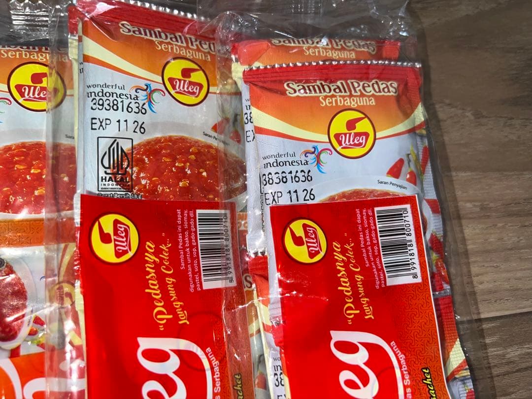 Sambal Pedas Uleg サンバル インドネシア 3セット
