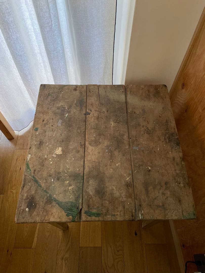 ヴィンテージウッドサイドテーブル SHARK ATTACK 送料込