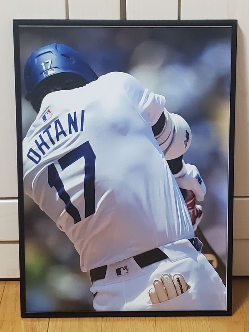 ベニー ドジャース大谷翔平 MLB！A3ポスターフレーム付き①セット