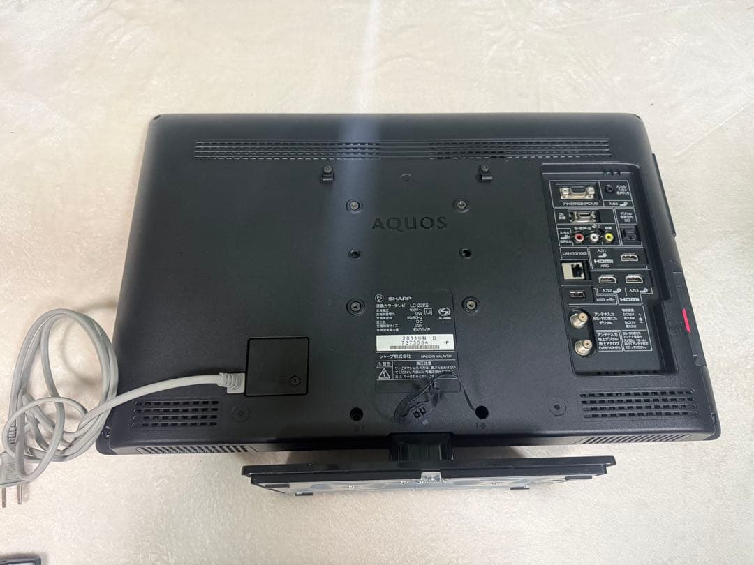 AQUOS LC-22K5 22型 Fire TV Stick＋テレビ線付