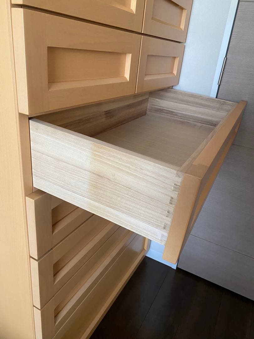 新品未使用　ブナ　木製タンス