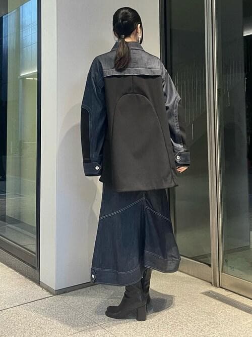 【未使用タグ付き】UN3D. デニムディテール ドッキングテントコート 36