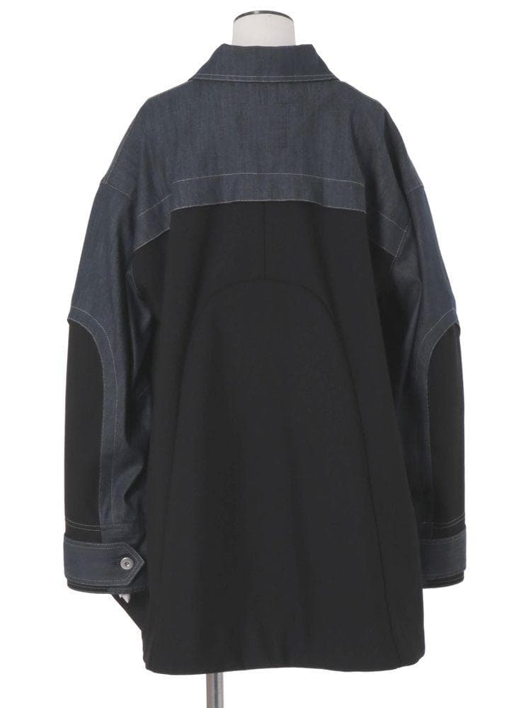 【未使用タグ付き】UN3D. デニムディテール ドッキングテントコート 36