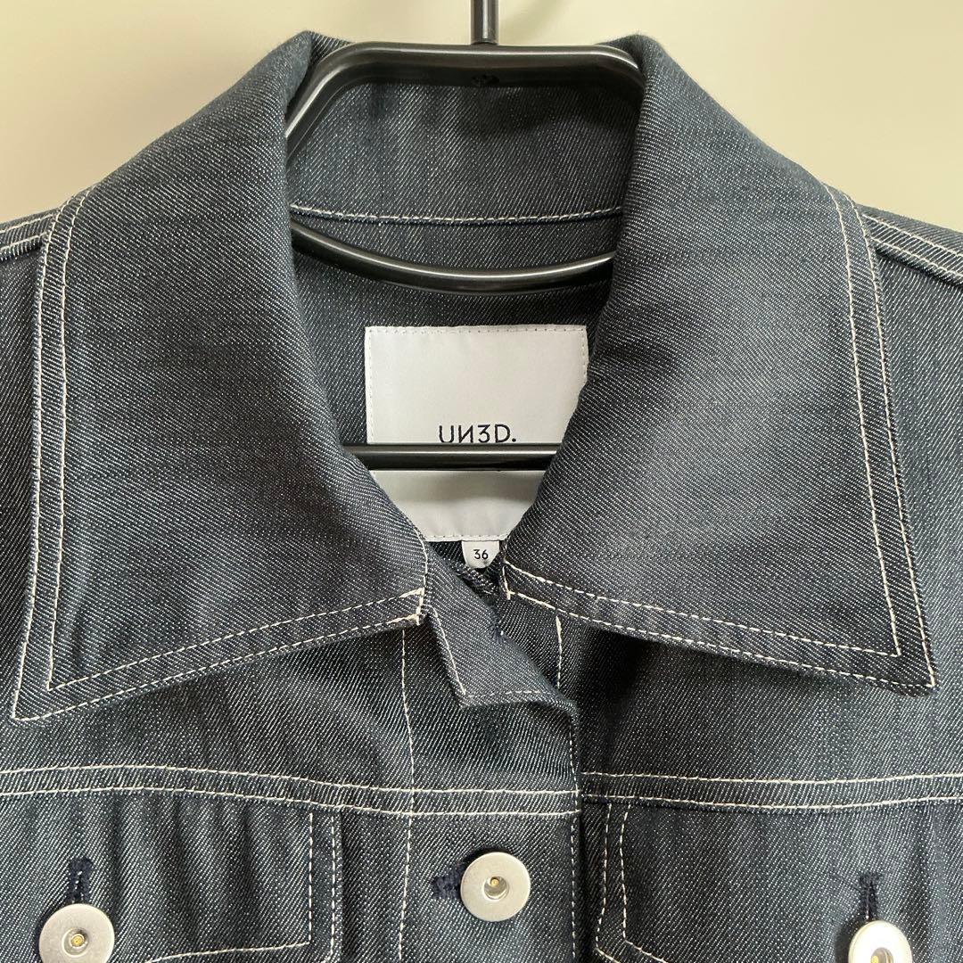 【未使用タグ付き】UN3D. デニムディテール ドッキングテントコート 36