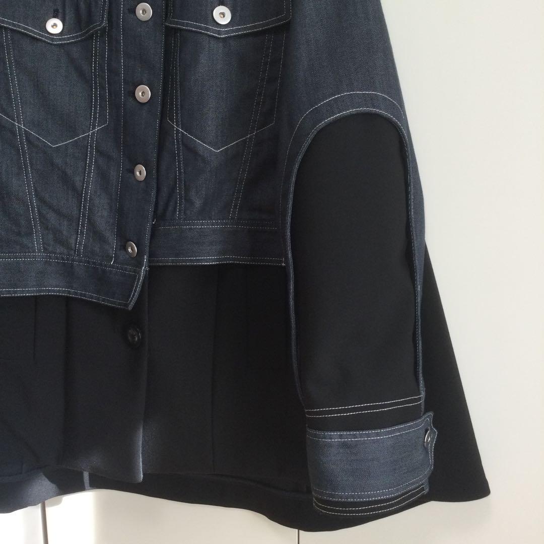 【未使用タグ付き】UN3D. デニムディテール ドッキングテントコート 36