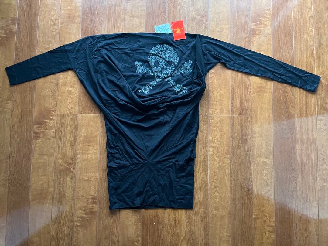 【新品】Vivienne Westwood カットソー　左右非対称　黒　スカル