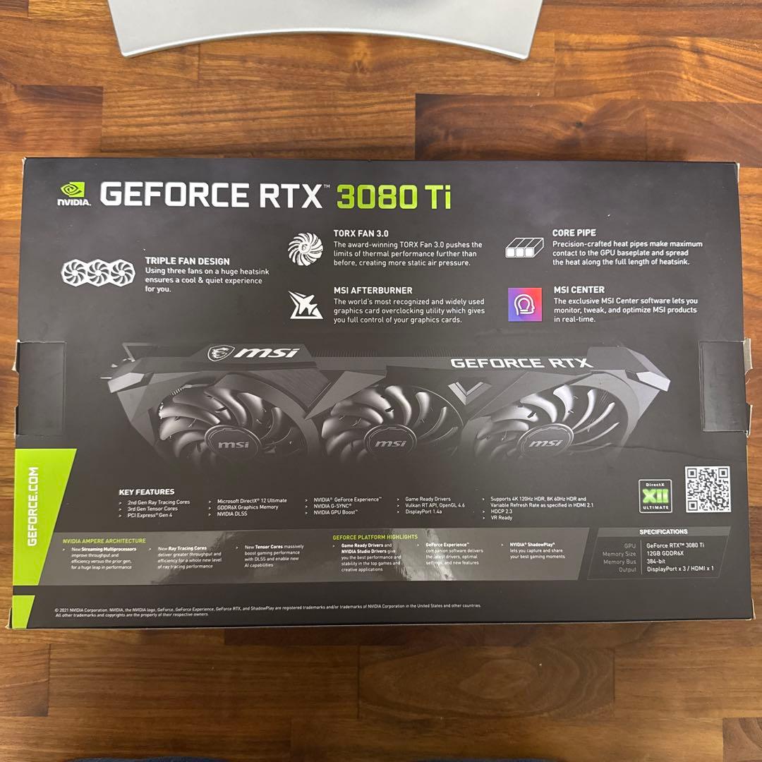 グラフィックボード・グラボ・ビデオカード MSI GeForce RTX 3080 Ti VENTUS 3X 12G OC