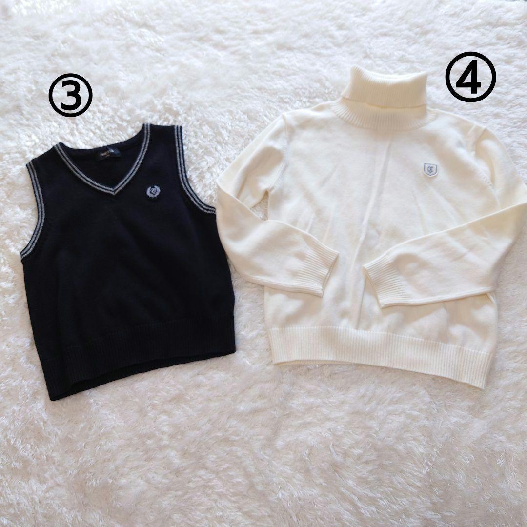 120〜130cm 卒園 入学 フォーマルスーツ8点セット コムサ バーバリー