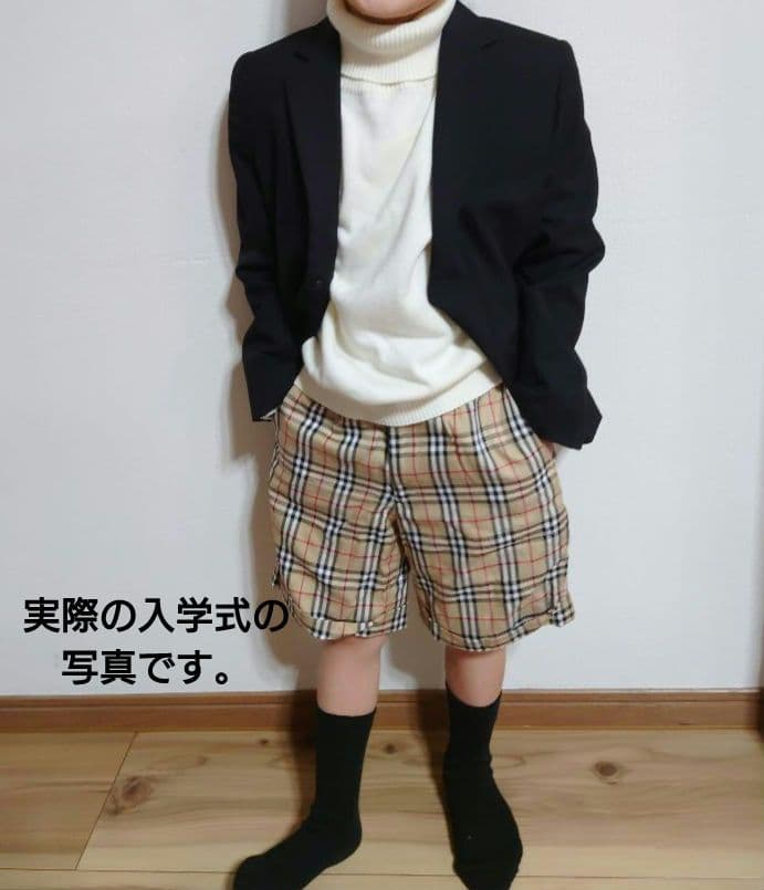 120〜130cm 卒園 入学 フォーマルスーツ8点セット コムサ バーバリー