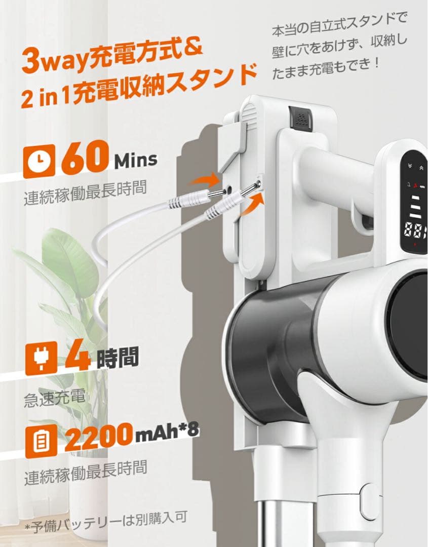 キング⭐︎新品未使用⭐︎掃除機 コードレス【2025革新モデル&超強力吸引 】