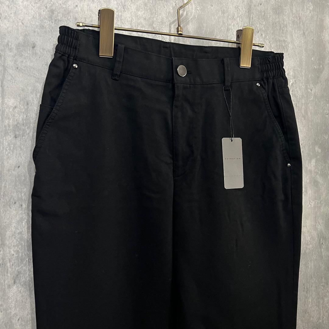【新品定価2.6万】ESTNATION　5POCKET ブラック イージーパンツ