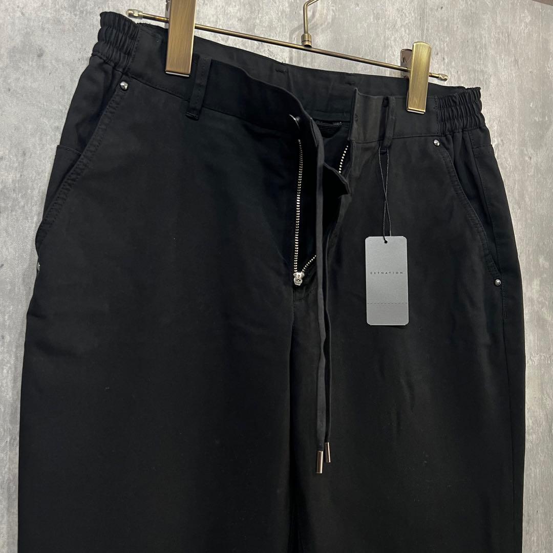 【新品定価2.6万】ESTNATION　5POCKET ブラック イージーパンツ