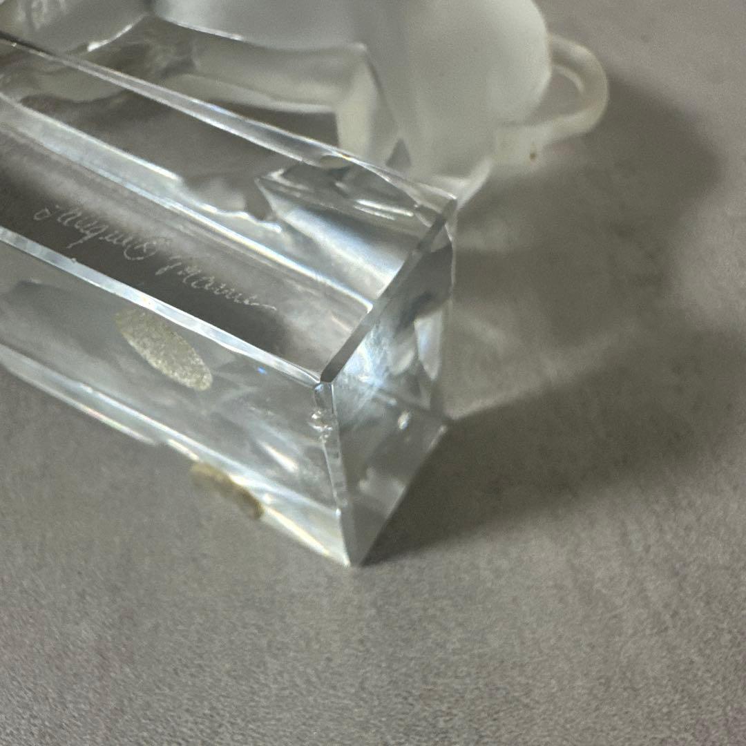 LALIQUE ルネ・ラリック　バイソン　彫像　ペーパーウエイト　置物