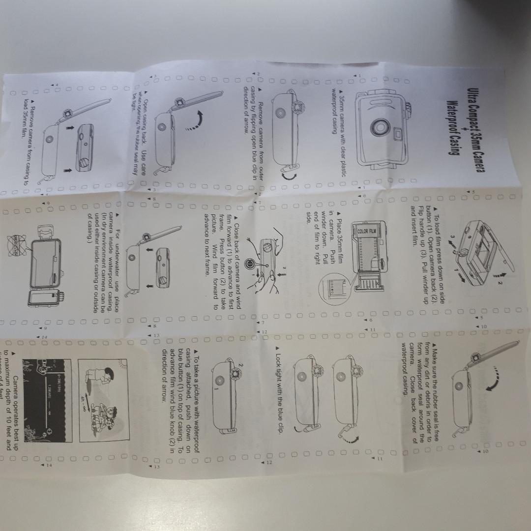 水中防水ミニ 35 ミリカメラ・新品