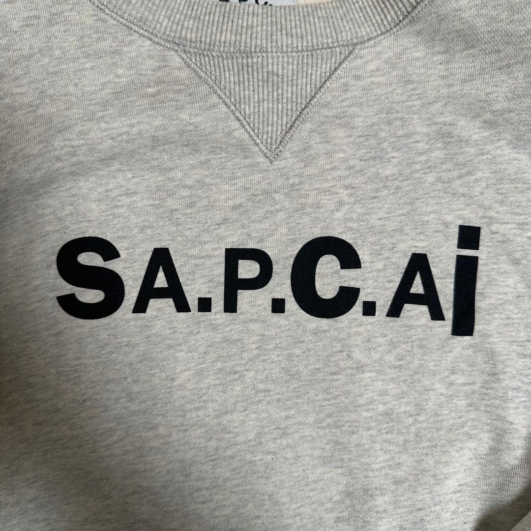 【A.P.C】sacai アーペーセー サカイ スウェット トレーナー M