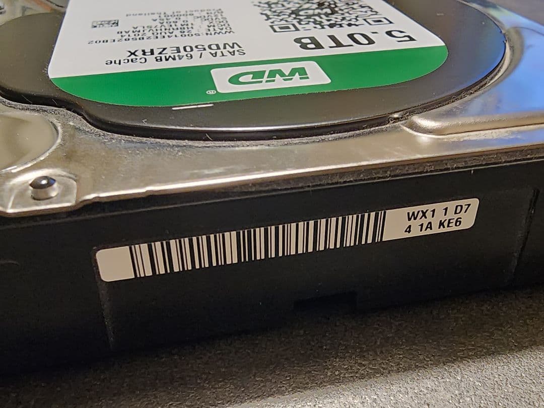 内蔵型ハードディスクドライブ 5TB HDD - Western Digital WD50EZRX