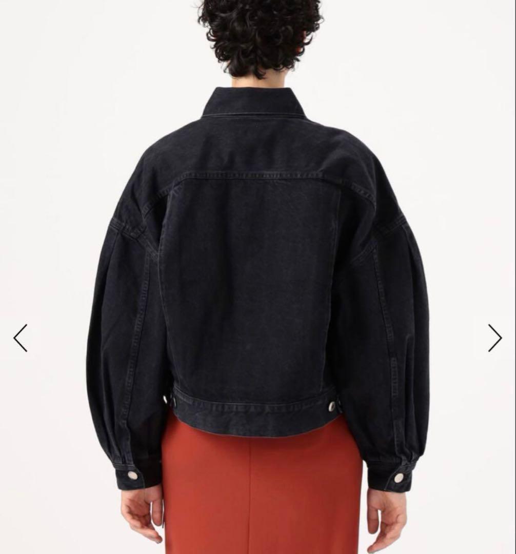 ★HYKE ハイク★バルーンスリーブデニムジャケット　美品　ブラック