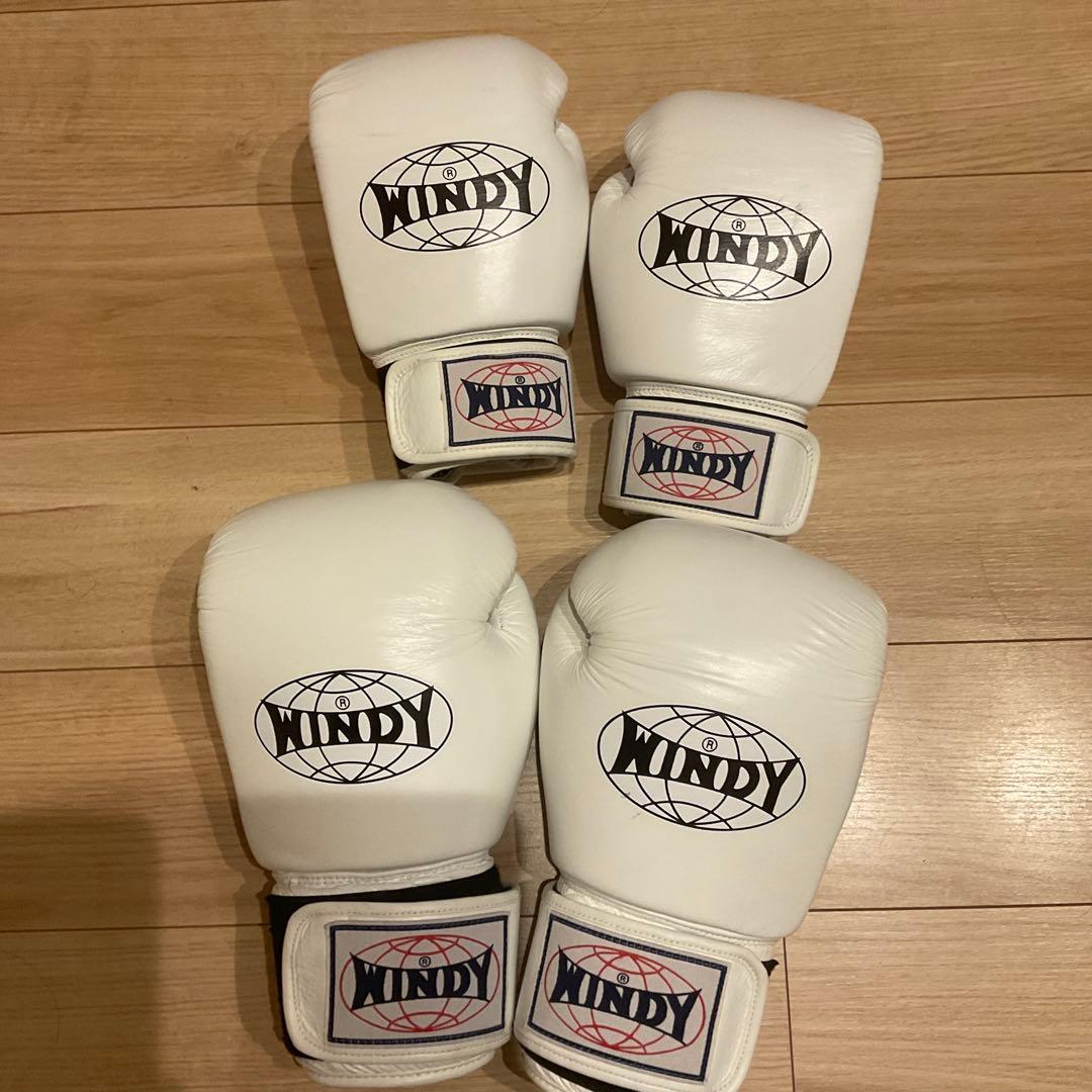 WINDY ボクシンググローブ 2セット ホワイト