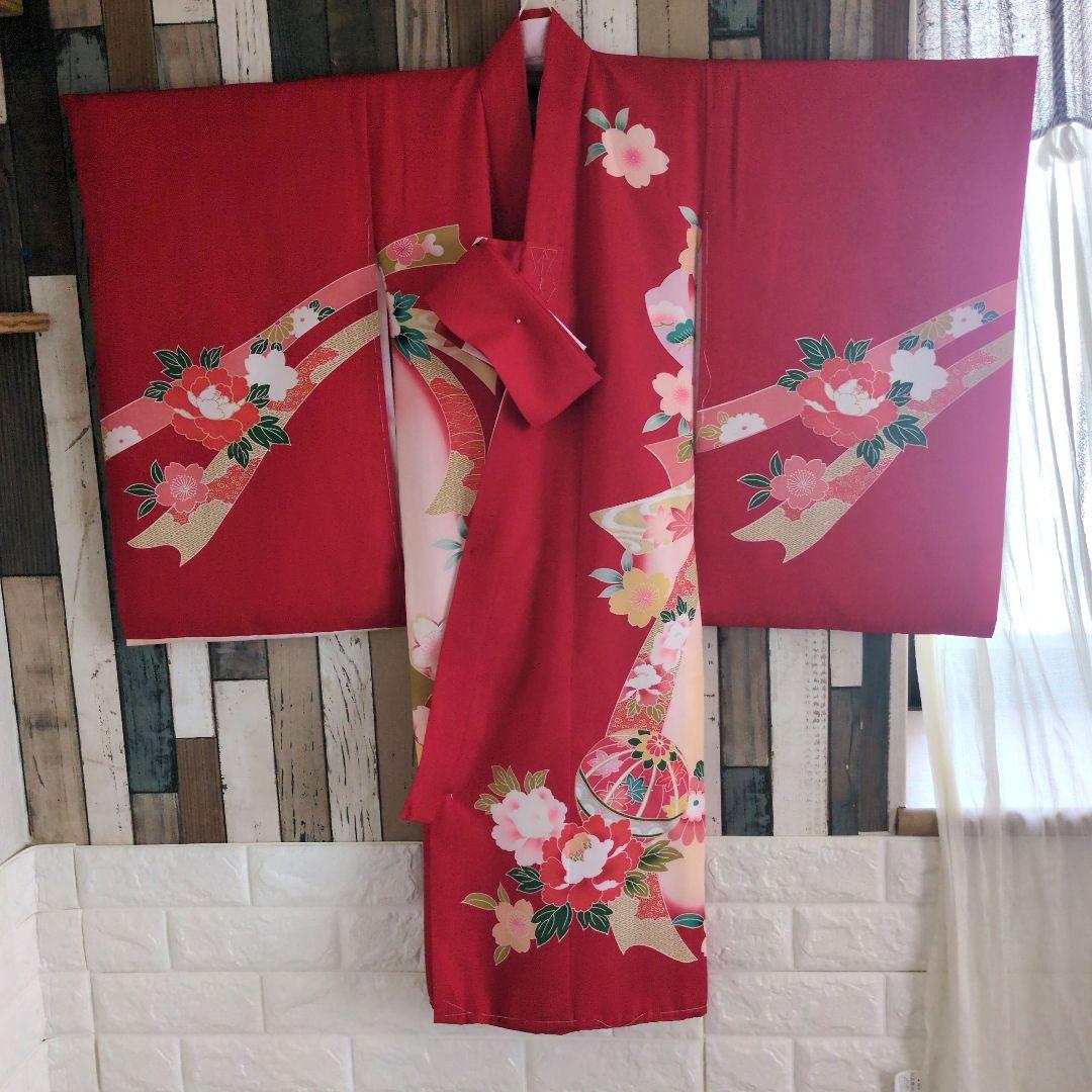 新品未使用　お宮参り　初着　 七五三3歳　しつけ付　正絹