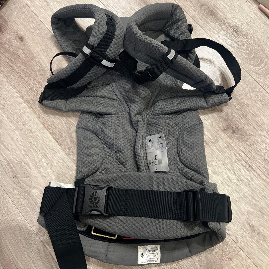 エルゴベビー メッシュ抱っこ紐 グレー　オムニブリーズ②