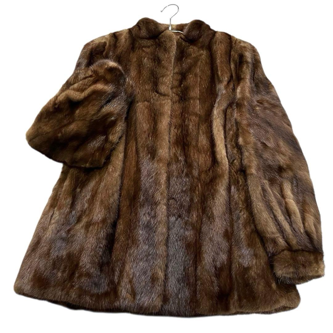 デミバフミンク リアルファー 本毛皮 毛並み◎ なめし柔らか