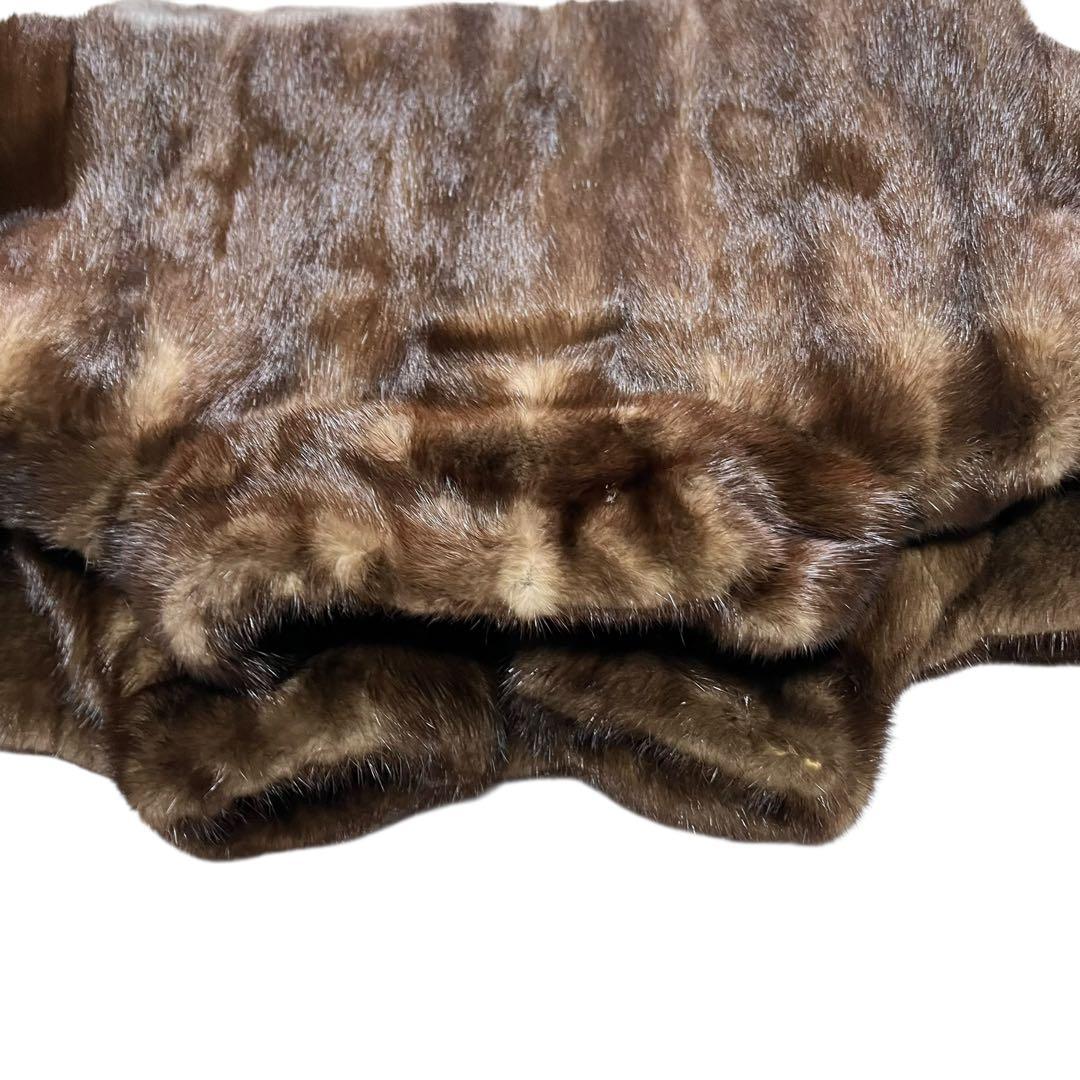 デミバフミンク リアルファー 本毛皮 毛並み◎ なめし柔らか