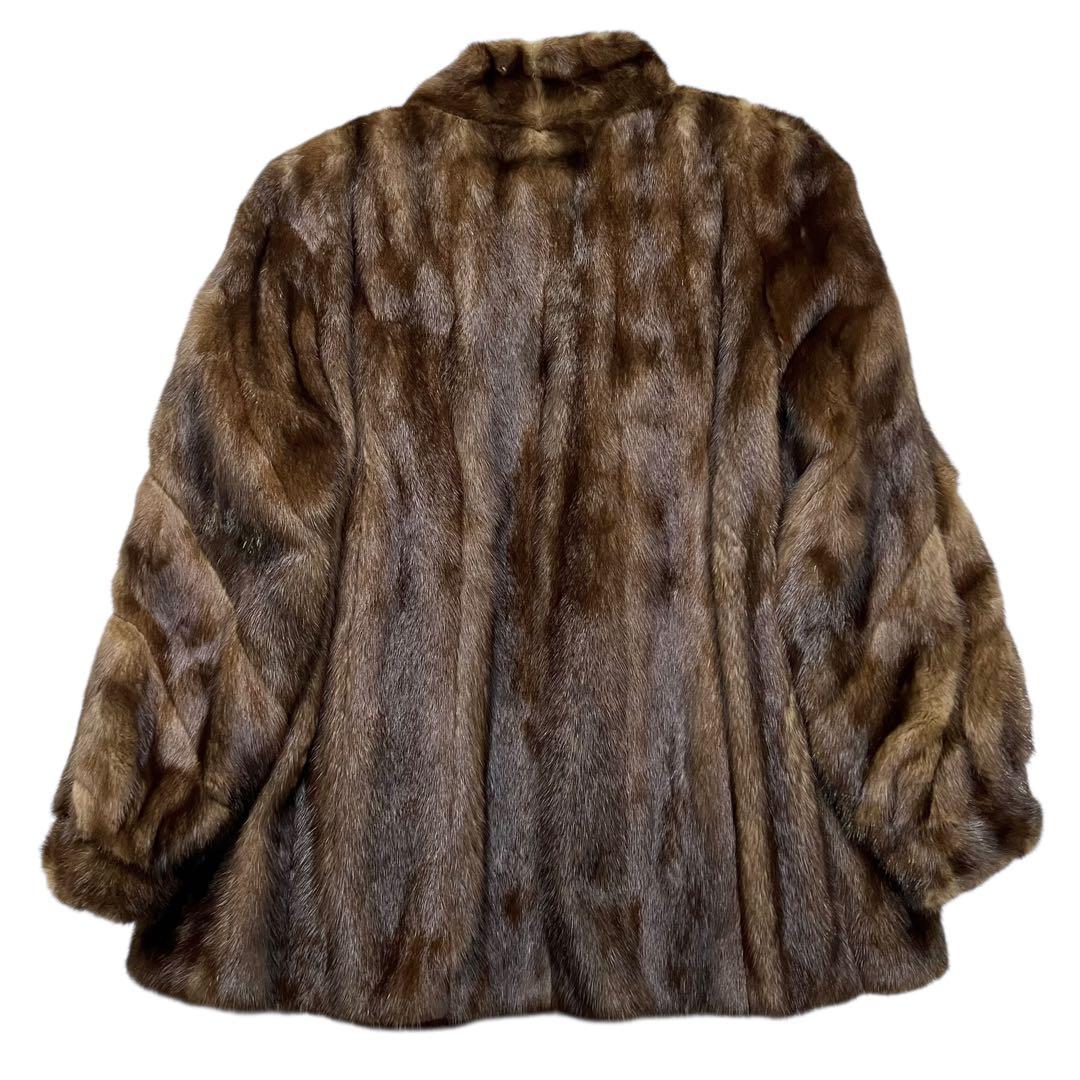 デミバフミンク リアルファー 本毛皮 毛並み◎ なめし柔らか