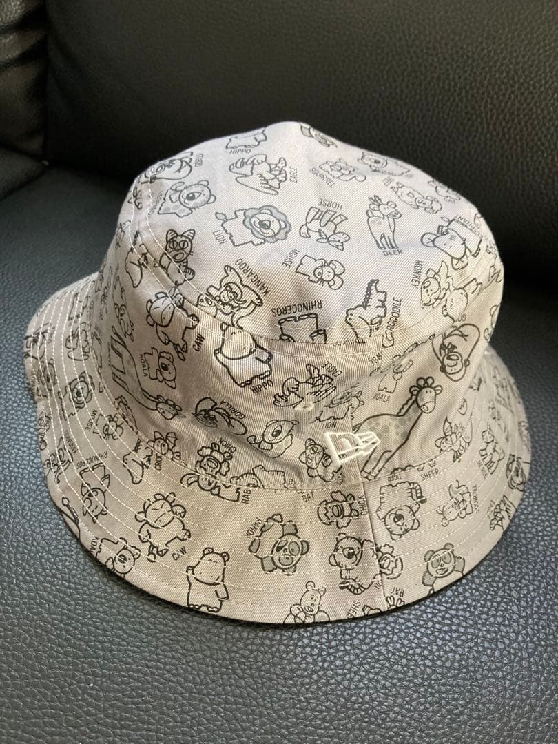 無ニューエラ たべっ子どうぶつ リバーシブル バケットハット M / L