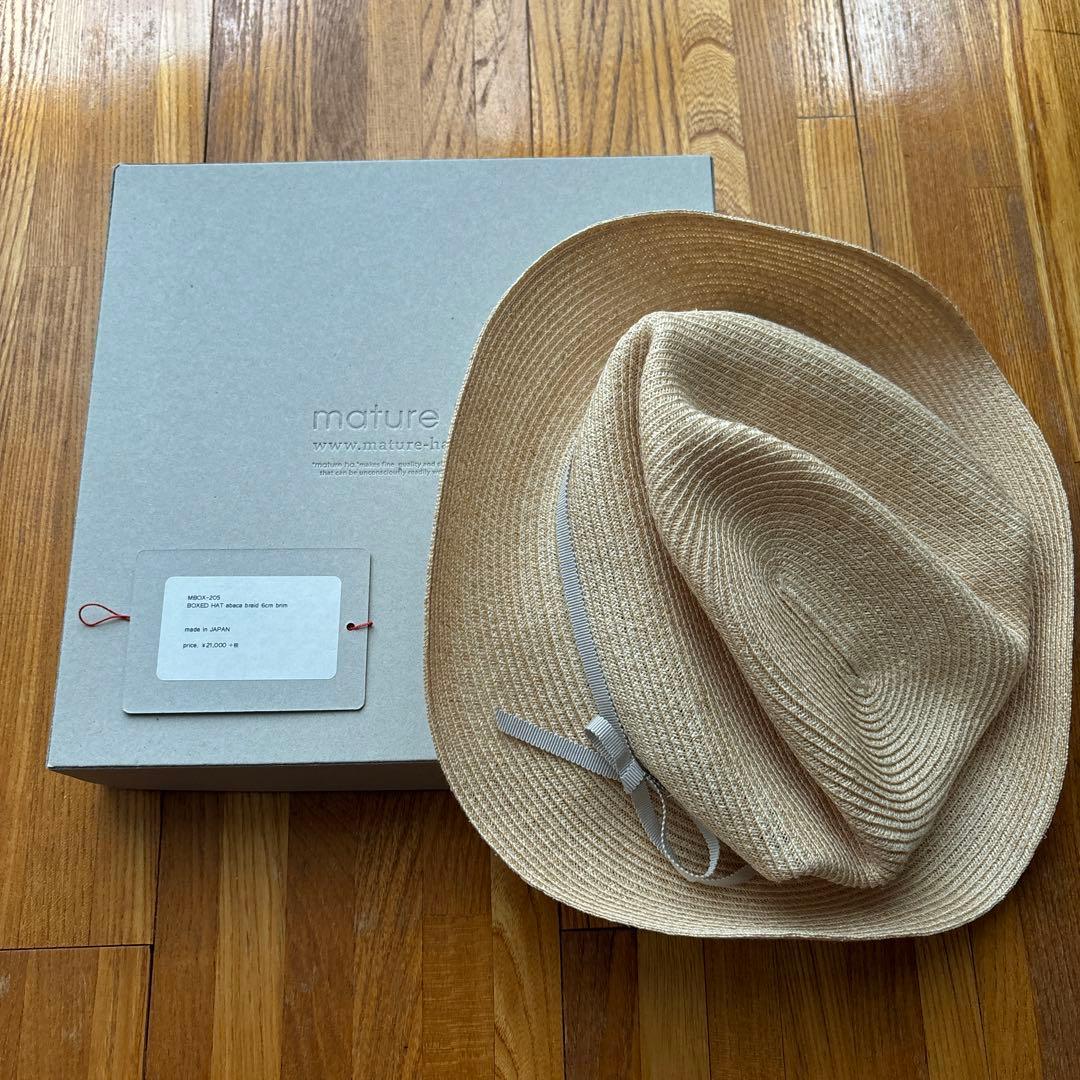 mature ha.マチュアーハ　ボックスハット帽子