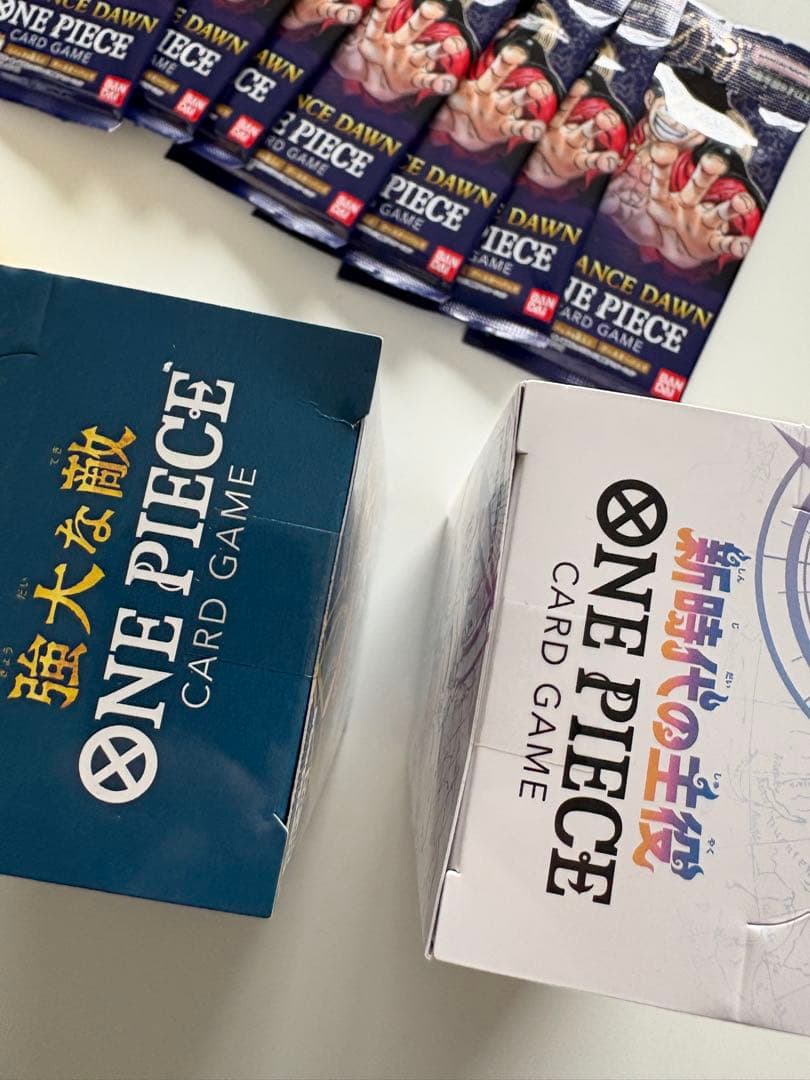 【ワンピース カード】未開封　テープ付き 4box おまけつき