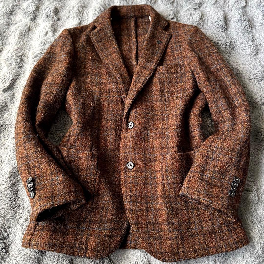 Harris Tweed × g-stage テーラードジャケット 46 2B