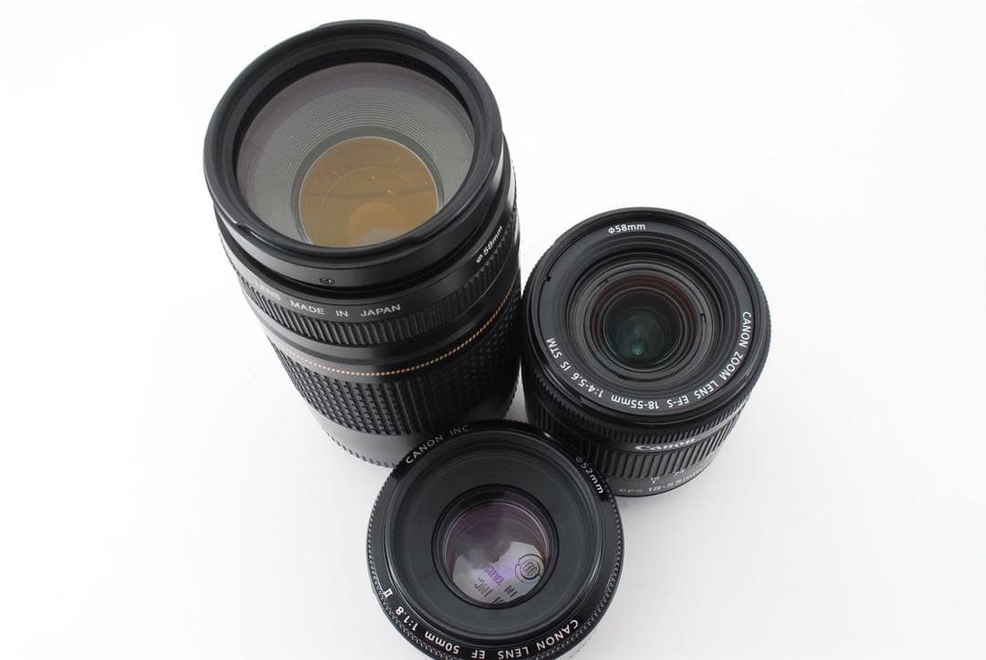 最新機種☆キャノンcanon kiss x 10i標準&望遠&単焦点レンズセット